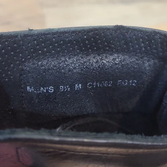 COLE HAAN Nike Air Black Leather Military Boot - O11062 - Picture 13 of 15